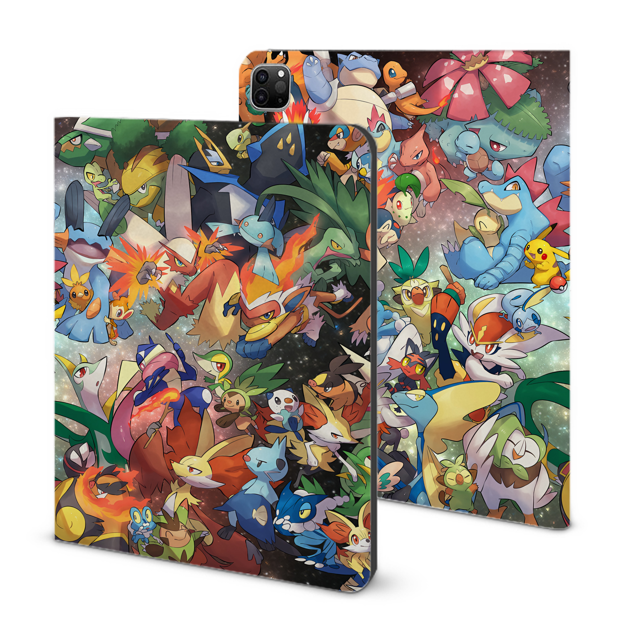 （画像用） ポケットモンスター Pokémon IPad ケース ブック型 PUレザー TPU 耐衝撃 軽量 薄型 ペン収納なし 全面保護 IPad 各モデル対応